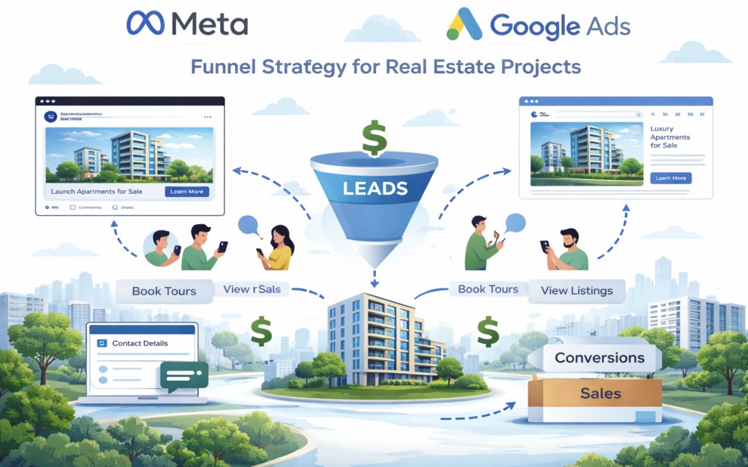 Meta + Google Ads Funnel Strategy for Real Estate Projects